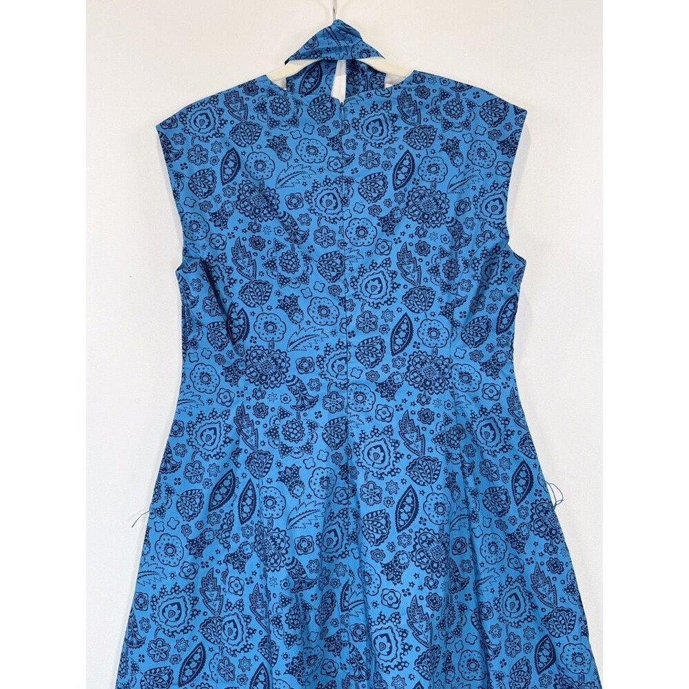 NEW Boden Womens Dress Blue Tori Midi Floral V Neck Belted Fit Flare 10P Petite - Picture 11 of 11